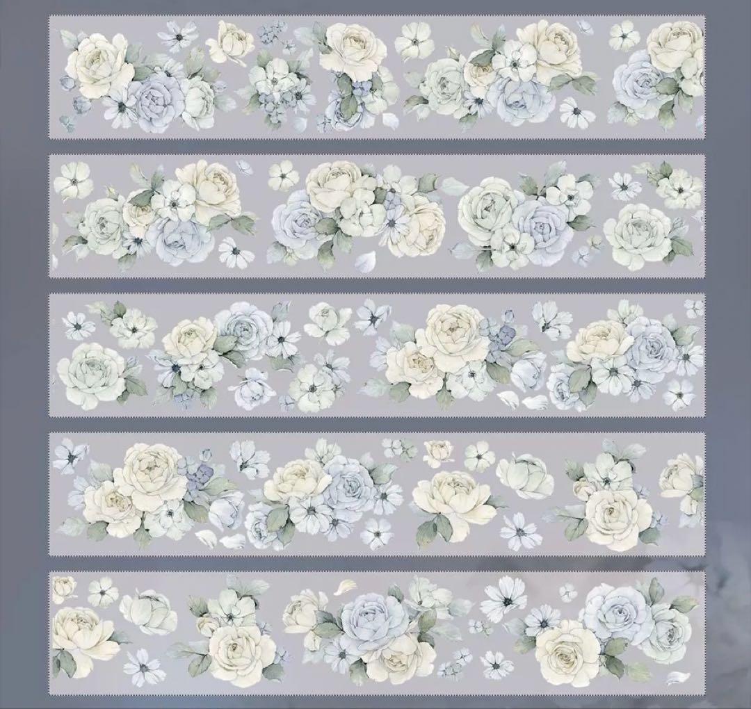 壹洱原创《语瑶-蓝色》海外マスキングテープ　マステ 【2362】