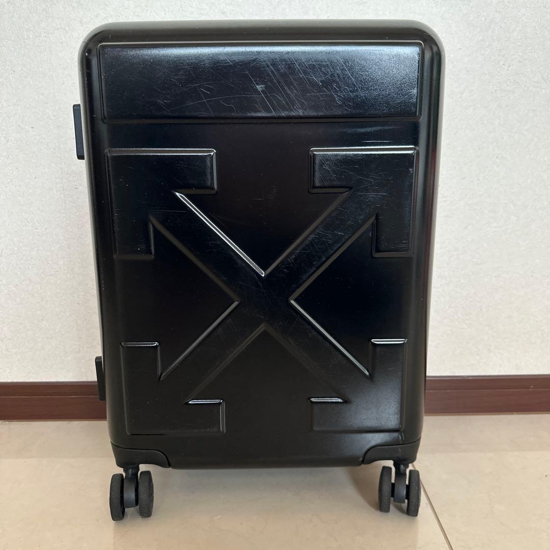 OFF-WHITE ブラック キャリーケース 小型