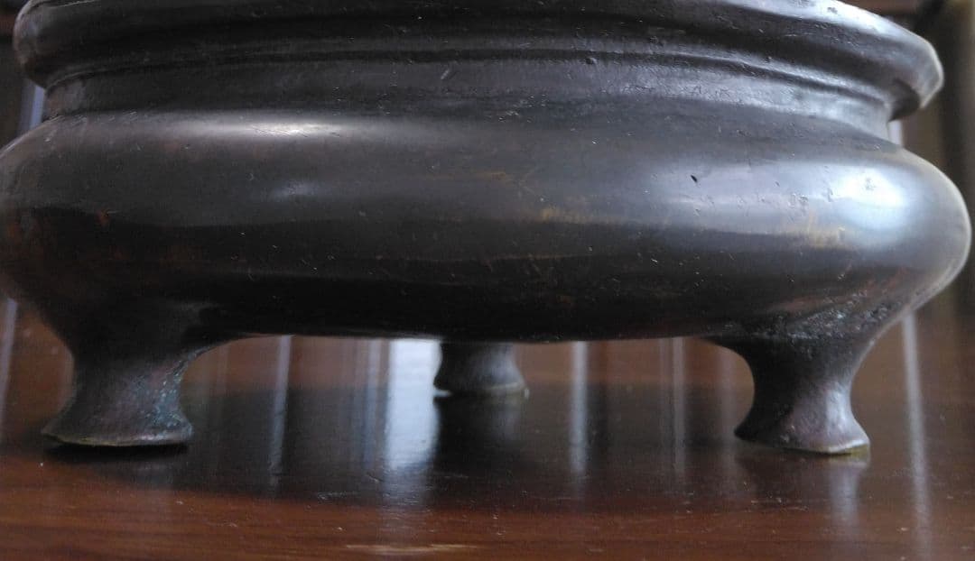 3足銅香炉 家藏珍寶  中国古玩 骨董