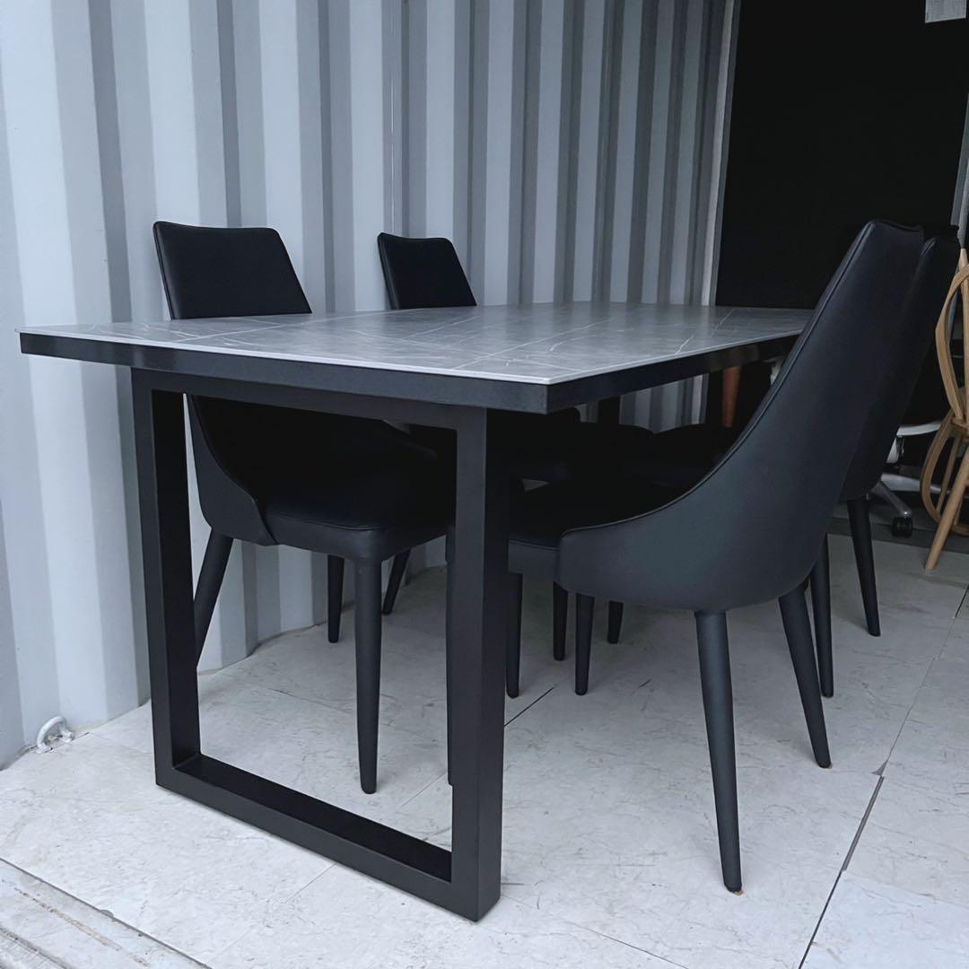 取付無料！綾野製作所 ネオス ザハストーン セラミックダイニングテーブル＆チェア