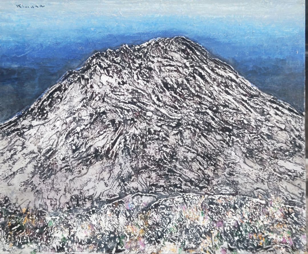 兵庫のデュビュフェ、木村二朗「無題」８号油彩、印籠的マチエル