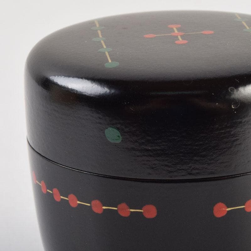 茶道具　山中塗　中村宗悦作　円能斉好写　亀蔵棗　共布共箱　V　9061