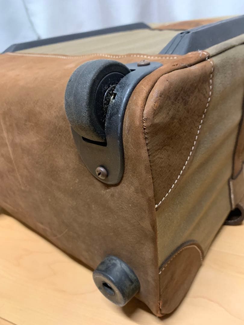 超コレクター 「品質・価値良し・他になし」牛革&綿 キャリーカート 本体 H57