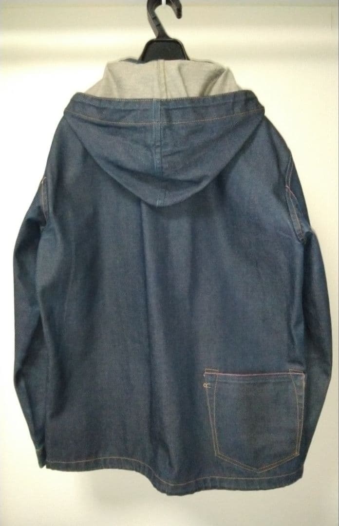 【45R】インディゴ　藍染　赤ミミ　稀少品　デニムJK+②エコBAG【日本製】