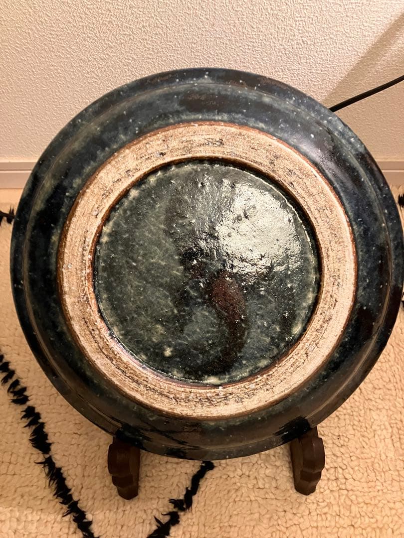 武内晴二郎 民芸 呉須 呉洲 大皿 大鉢 師　浜田庄司 河井寛次郎 民藝