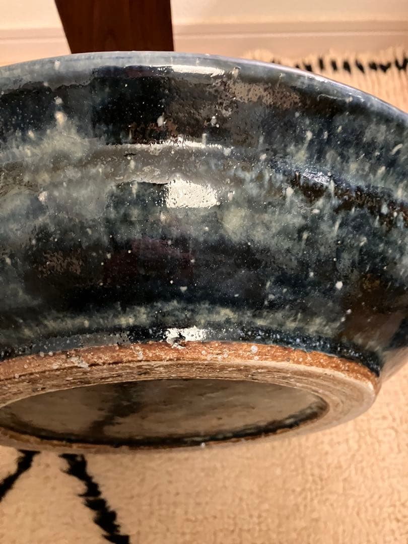 武内晴二郎 民芸 呉須 呉洲 大皿 大鉢 師　浜田庄司 河井寛次郎 民藝