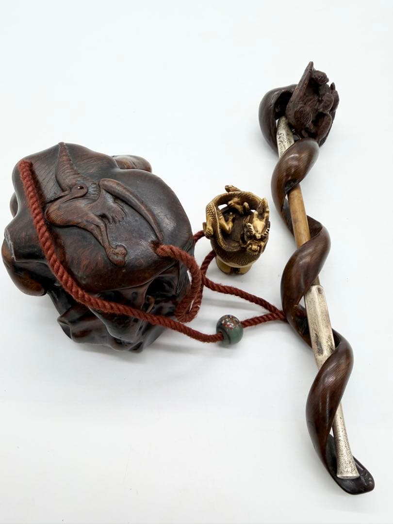 古美術　煙草　煙管　提げ物　根付　喫煙具一式