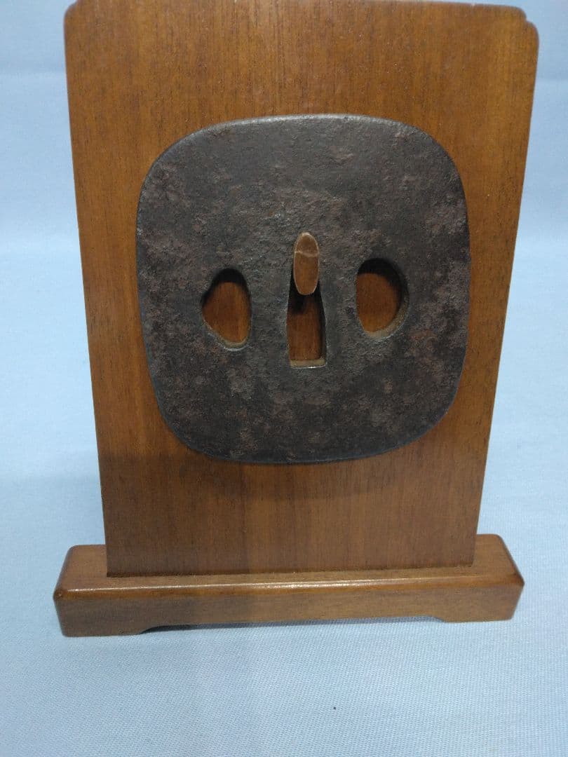 鉄製 板鍔　鍔　鐔　武具　武州住　刀剣