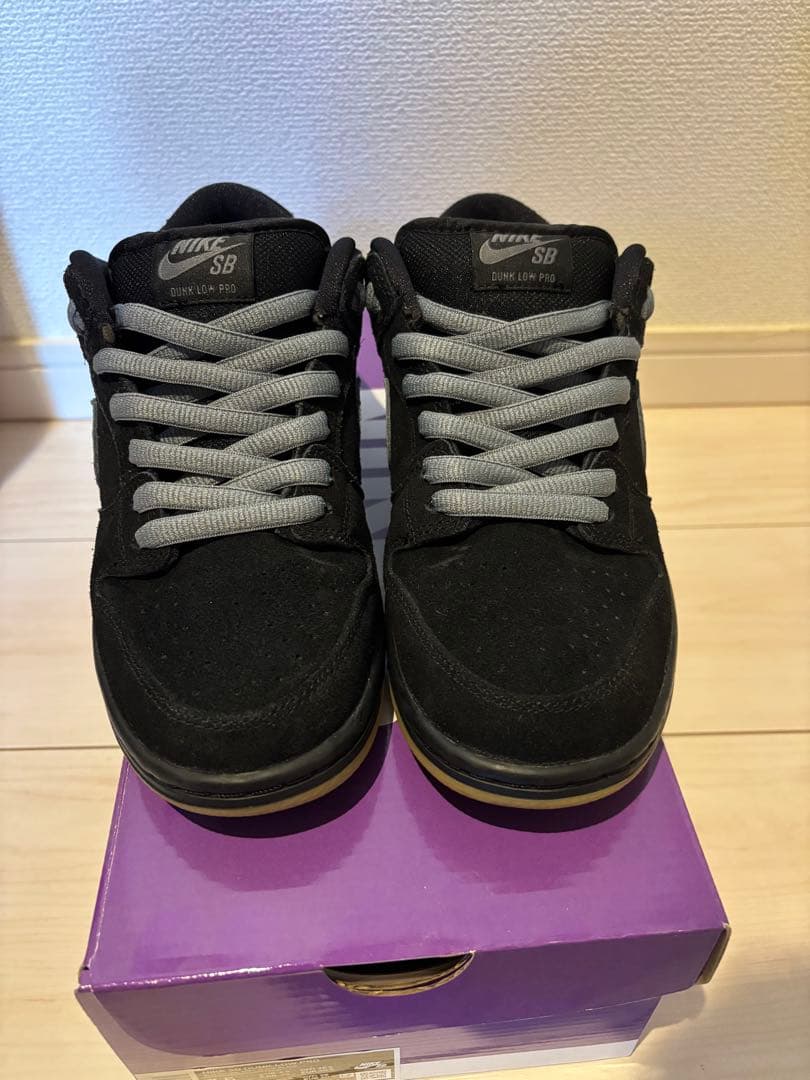 スケートボード Nike SB Dunk Low black/fog 25.5cm