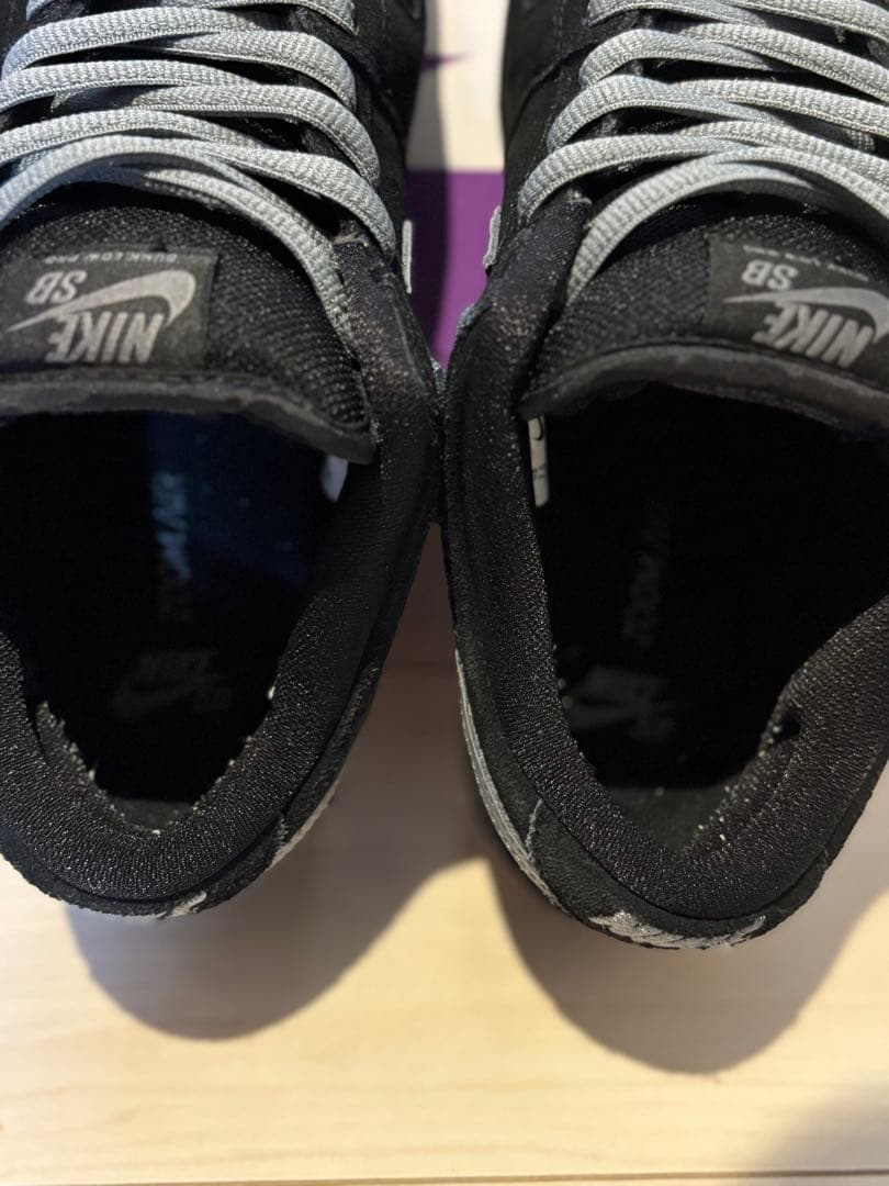 スケートボード Nike SB Dunk Low black/fog 25.5cm
