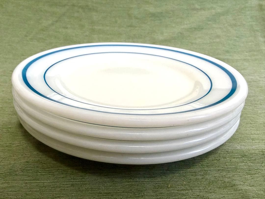 米軍 実物 PYREX ディナープレート 4枚 USN①