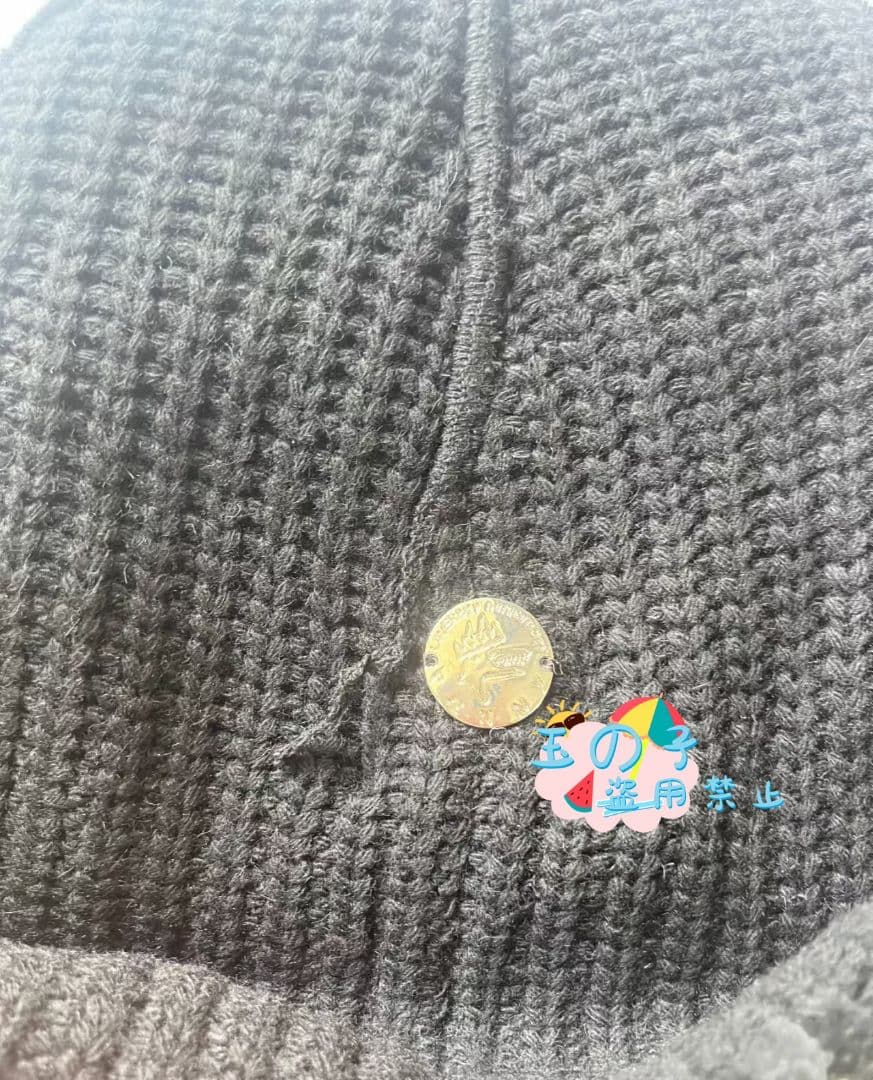 男女兼用CHARLES JEFFREY LOVERSBOY 猫耳ニット帽黑A