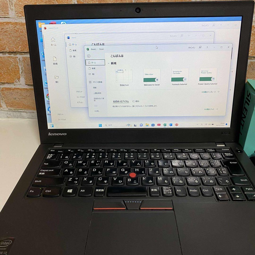 レノボ　 ThinkPadノート PC SSD メモリ8GB オフィス2024年