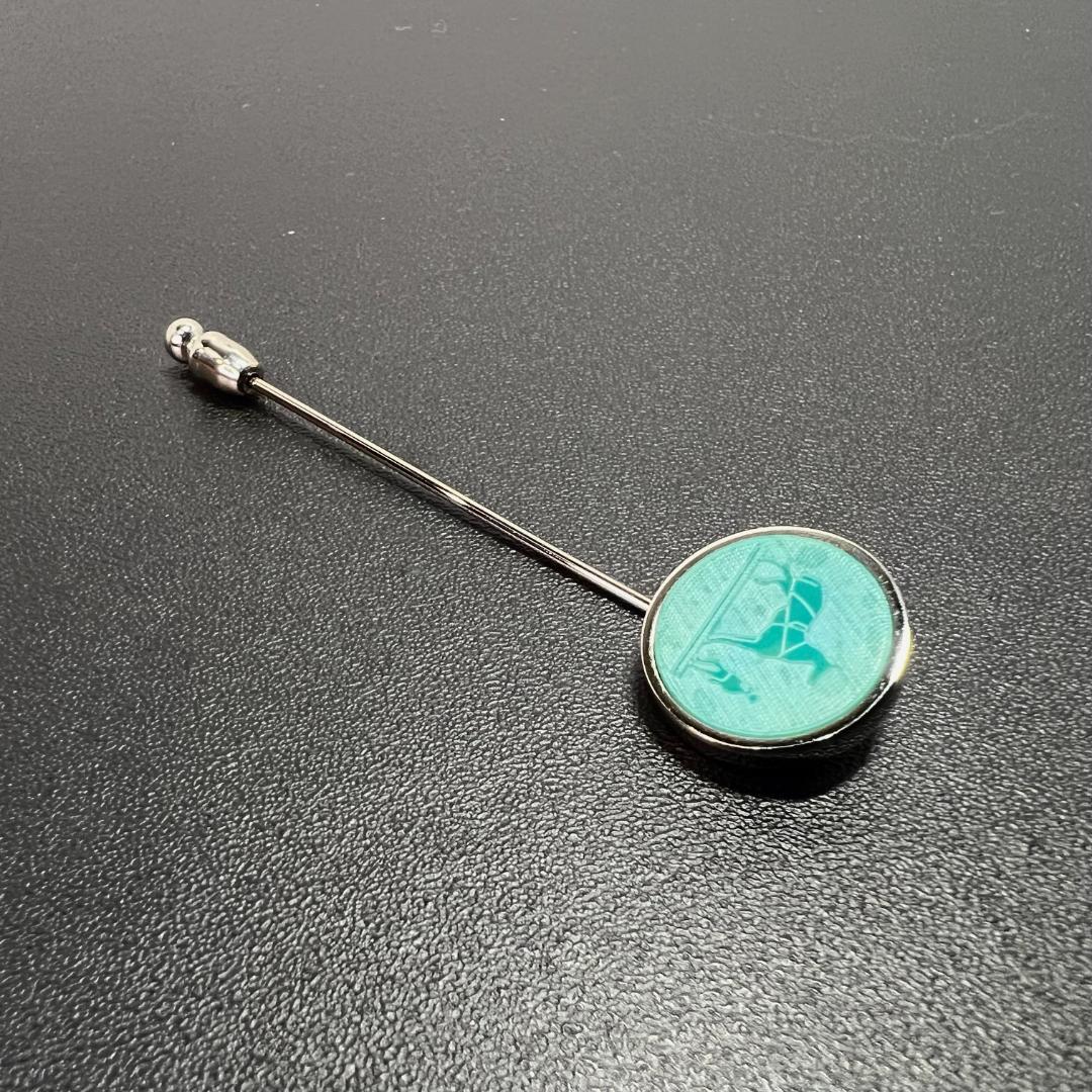 ✨正規品＆超美品‼️✨ エルメス コロゾ ピンブローチ ブルーホース