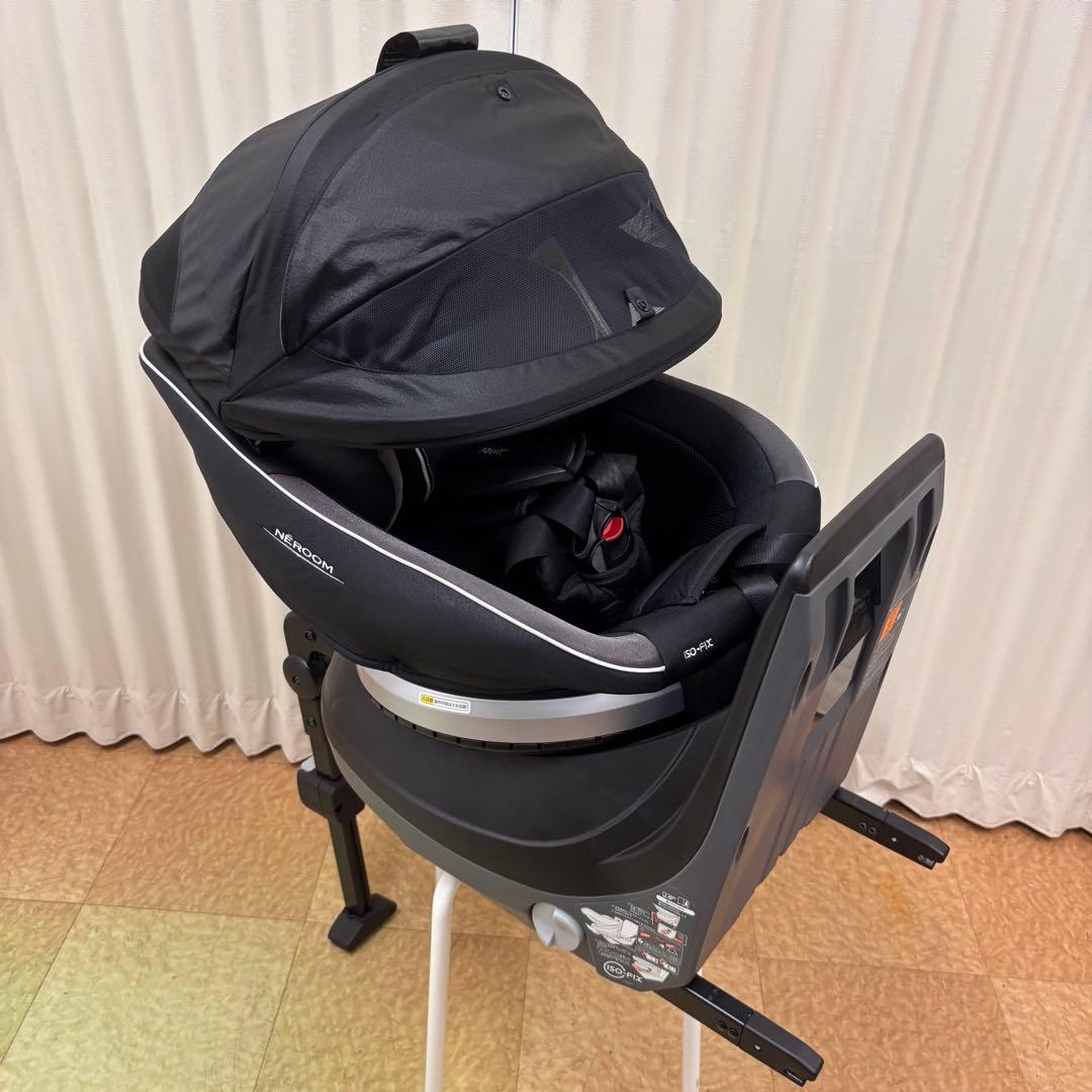 クリーニング済☆綺麗☆　コンビ　ネルーム　ISOFIX　エッグショック　ブラック
