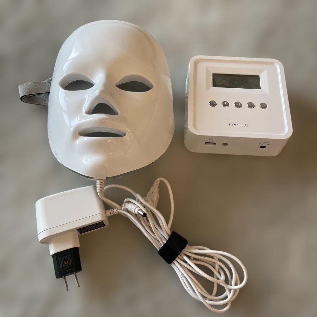 LED美顔器 ホワイト ACアダプター付き