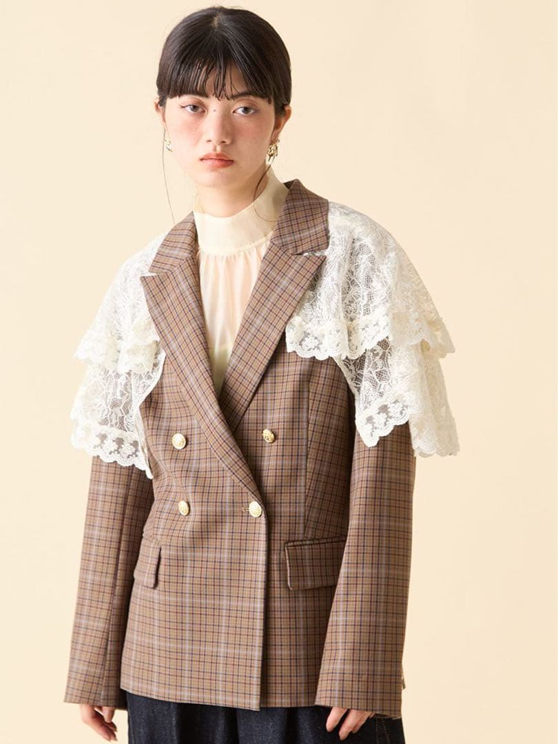 LILYBROWN ヴィンテージライクレースボレロ