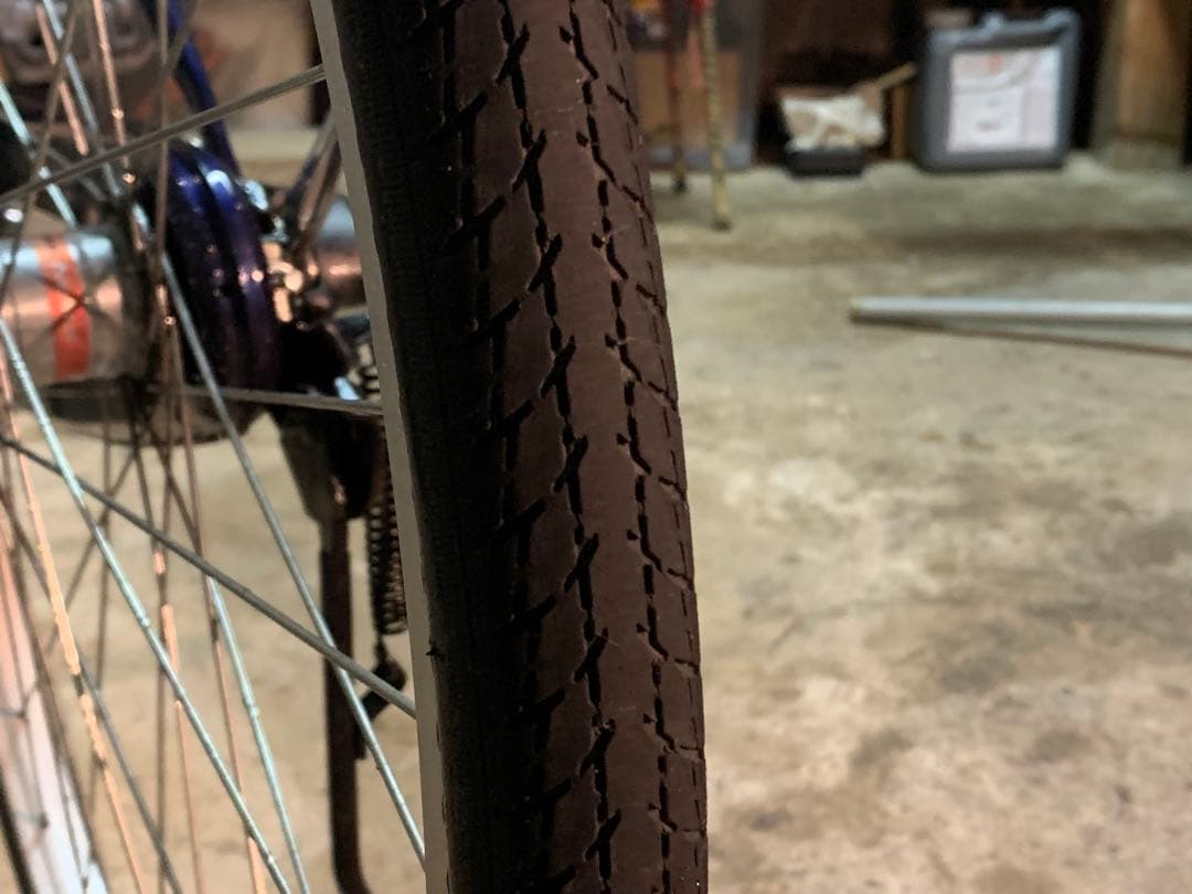 27インチ 紺色 内装3段 前カゴ付き【安心の整備付き】