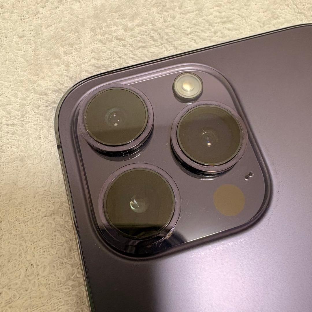 【美品】Apple iPhone 14 Pro Max ディープパープル 本体