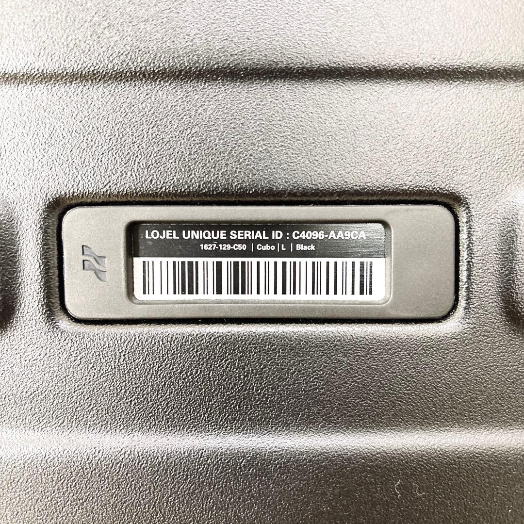 美品 LOJEL Cubo Lサイズ キャリーケース ブラック バンド付き
