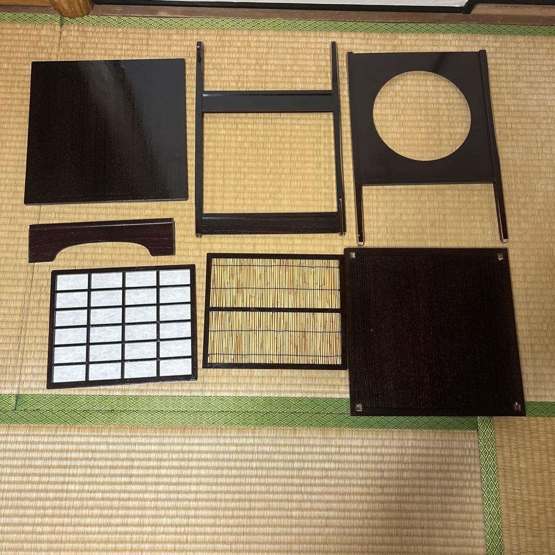 【吉野棚】溜塗　組み立て式　裏千家