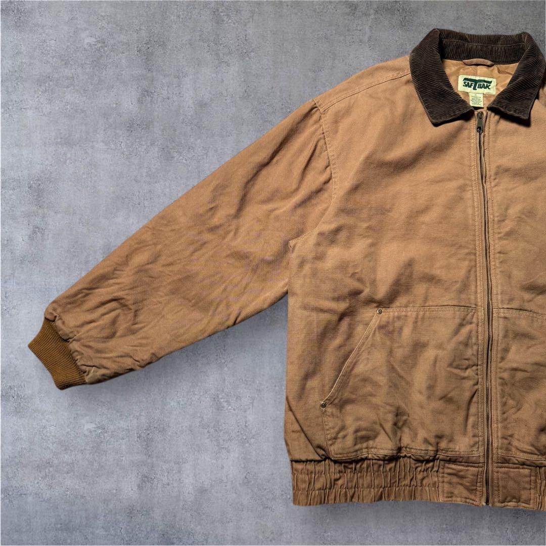 kan2186古着SAFTBAKダック地デトロイトジャケットソリッド中綿