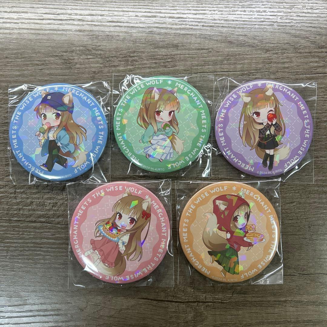 狼と香辛料 ホロ 缶バッジ ファントエス 非売品　フルセット5個