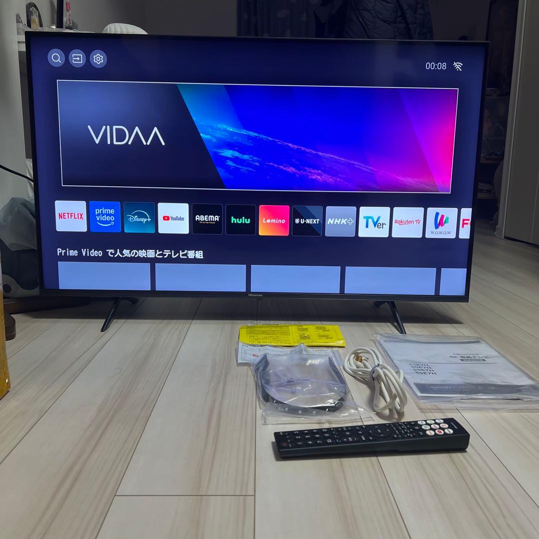 【中古品】美品 Hisense ハイセンス 43E7H 2023年製