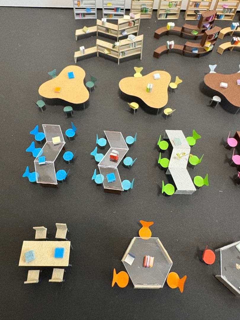 建築模型添景 1/100 スタディスペースセット