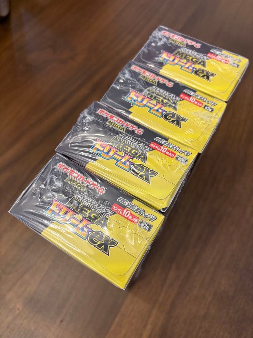ポケカ 新品未開封 MEGA ドリーム ex box シュリンク付き 4box
