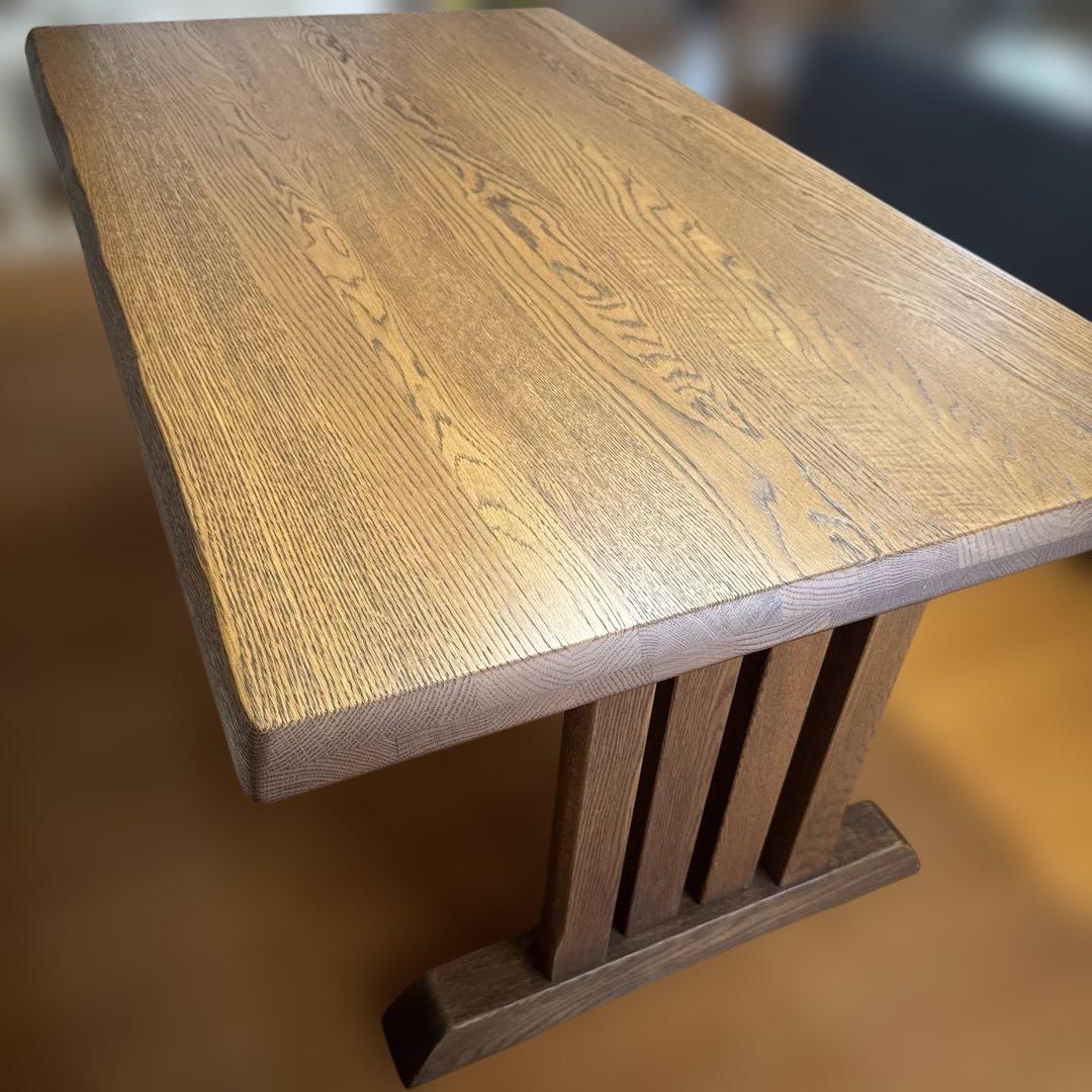 ダイニングテーブル　オーク無垢　一枚板