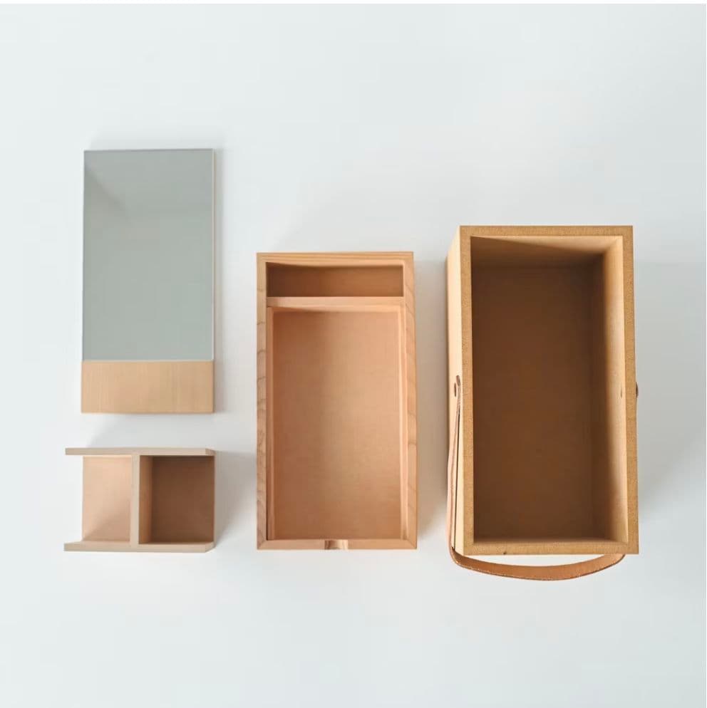 【新品・未使用】道具も気持ちも整うメイクボックス 北欧暮らしの道具店 天然木