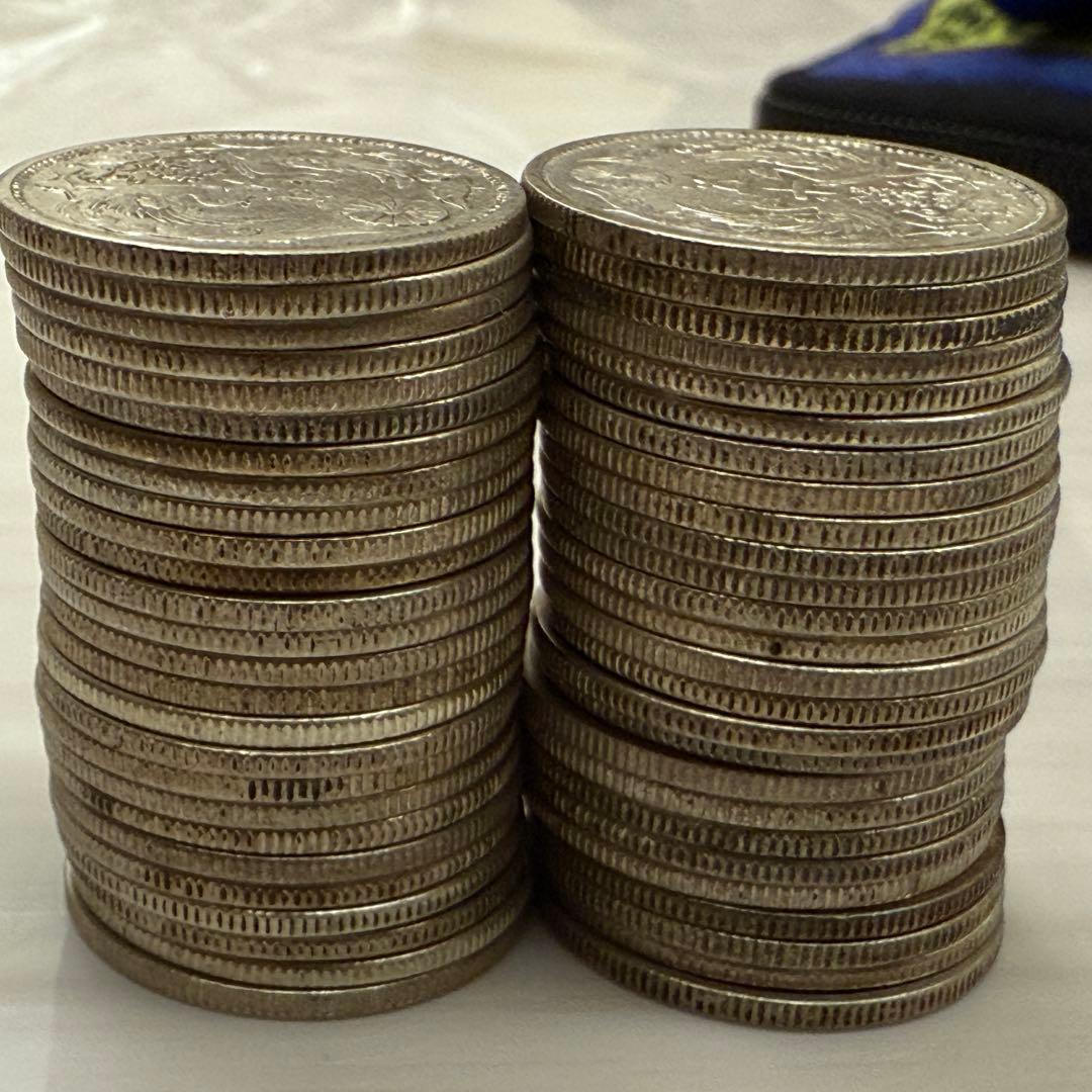 鳳凰50銭銀貨 52枚 まとめ 古銭
