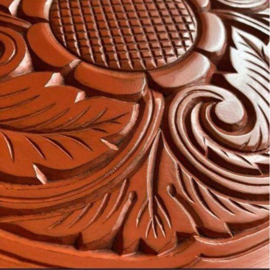 【未使用】博古堂　鎌倉彫　盆　約30cm