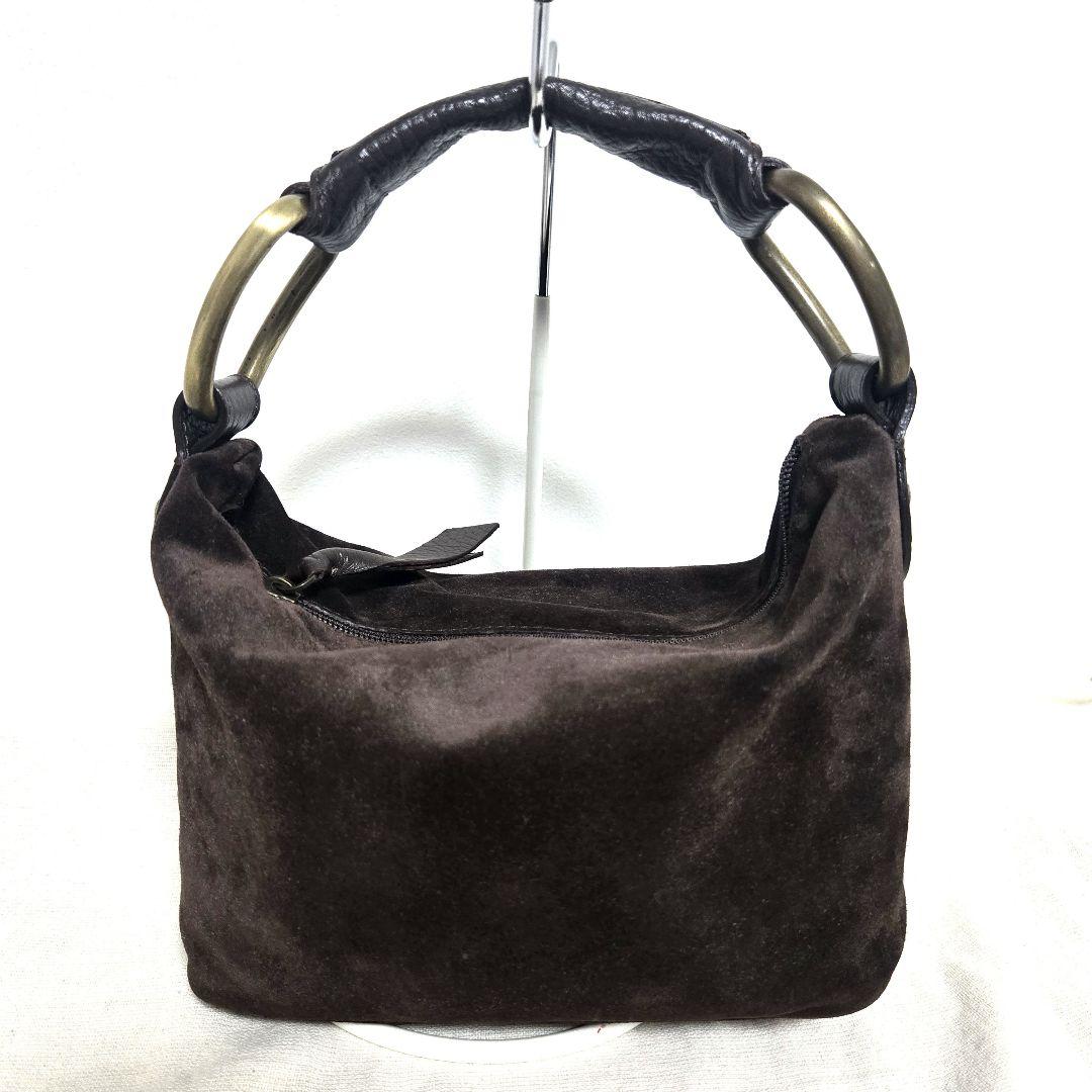 MaxMara ダークブラウンハンドバッグ　Max Maraワンハンドルバッグ