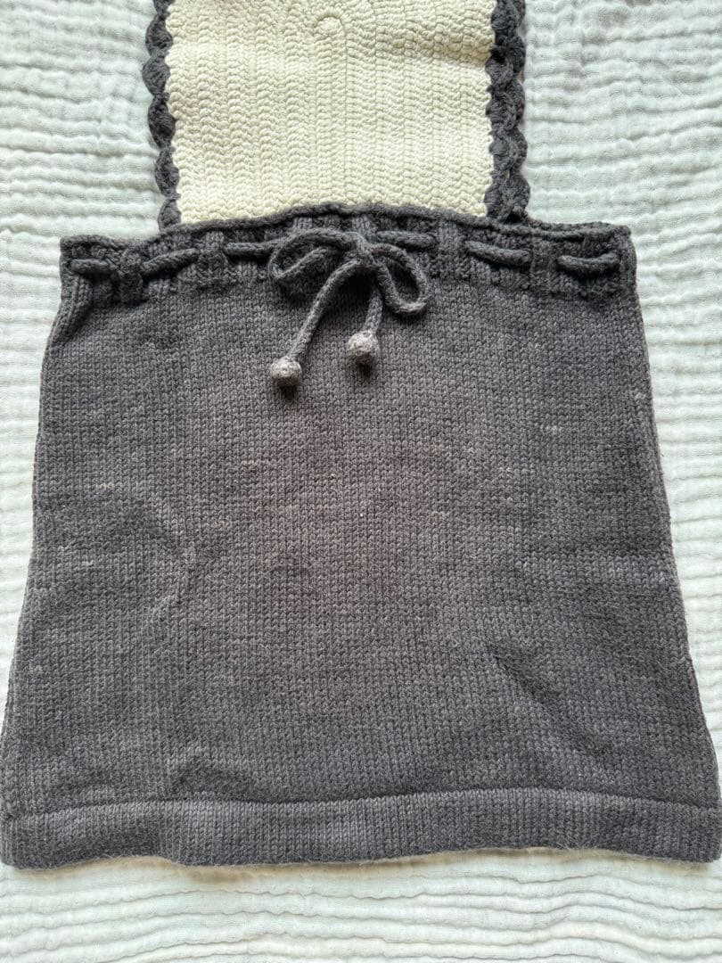 s*a様 Misha&Puff crescent pinafore 黒と白 スカ