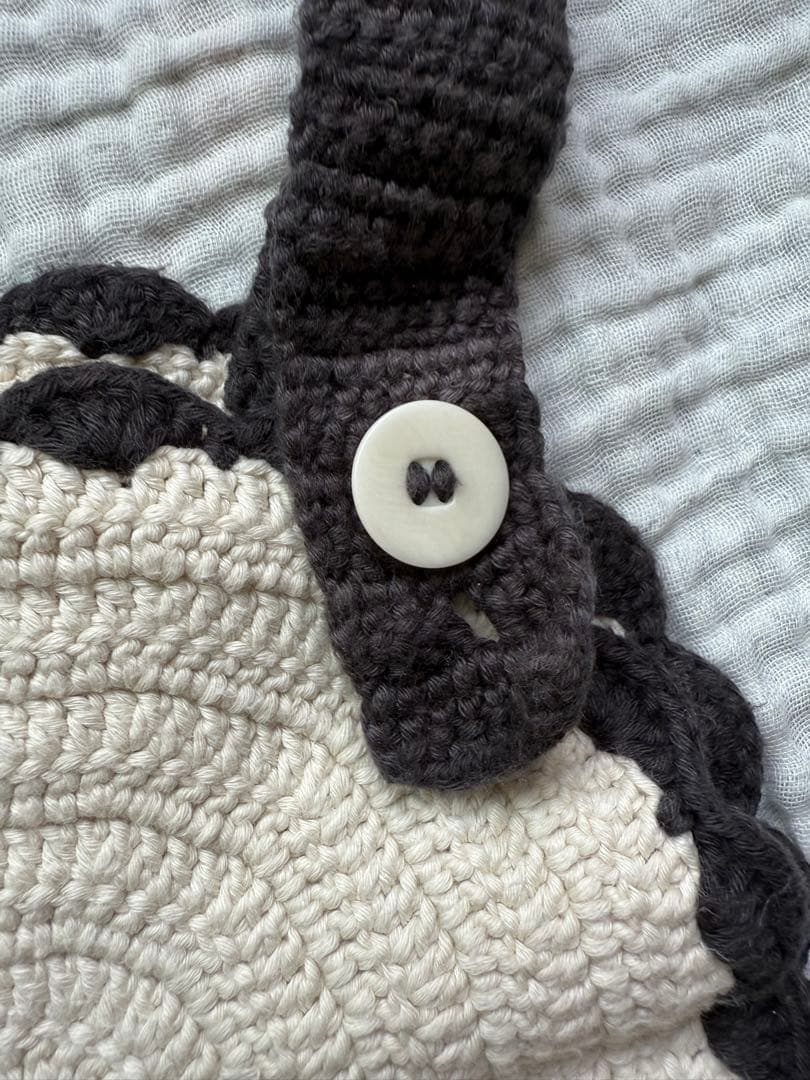 s*a様 Misha&Puff crescent pinafore 黒と白 スカ