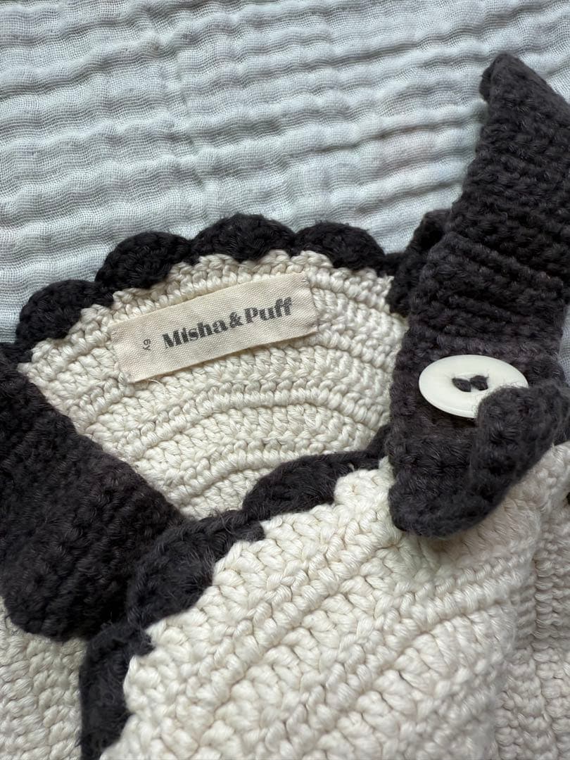 s*a様 Misha&Puff crescent pinafore 黒と白 スカ