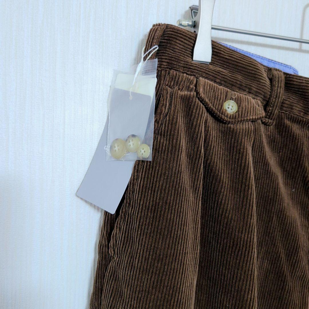 【新品】BEAMS PLUS 百名品 2プリーツ テーパード コーデュロイ S