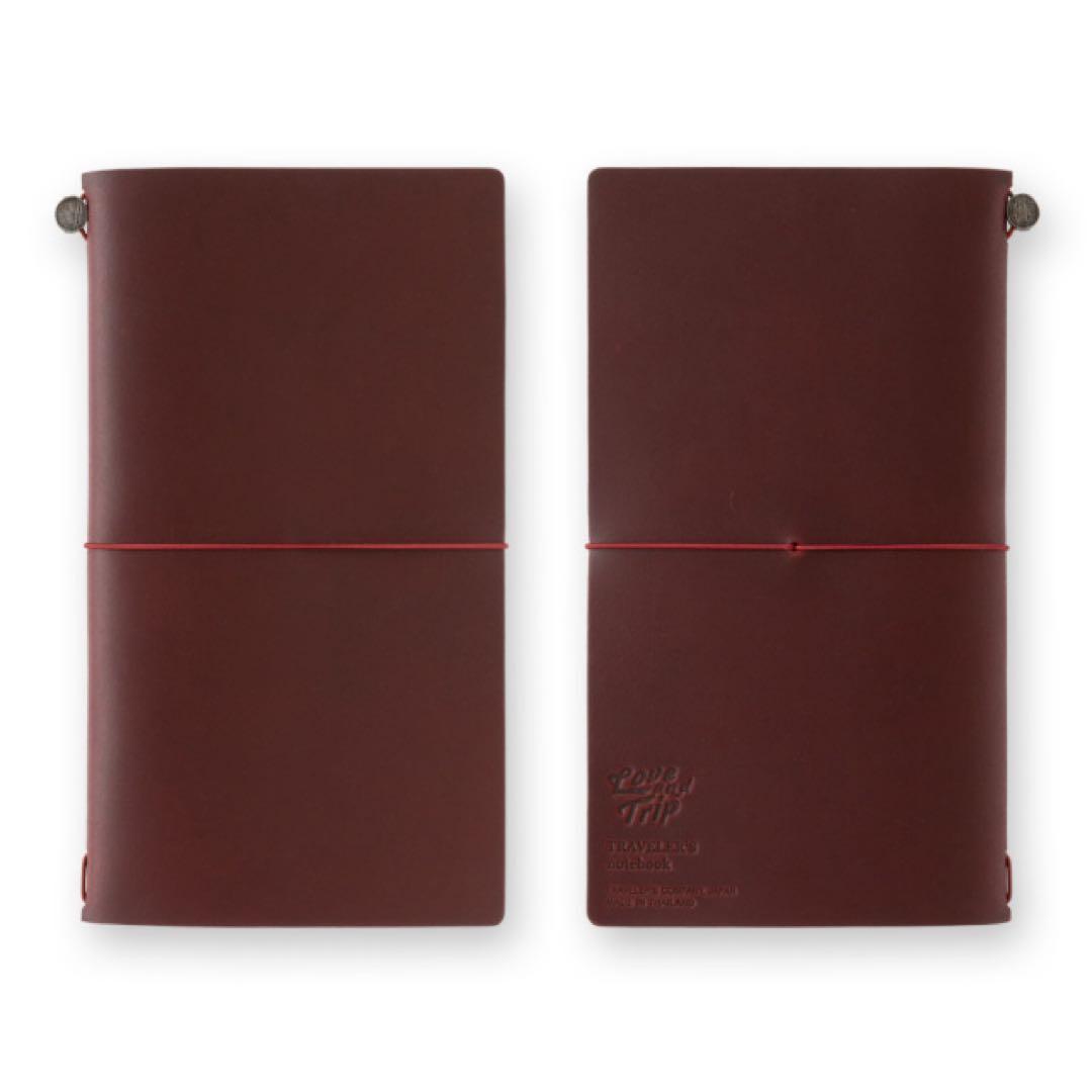 トラベラーズノート レギュラーサイズ LOVE AND TRIP レッド 限定