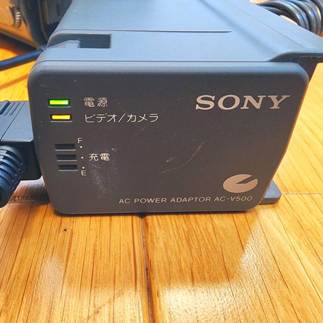 【動作確認済】SONY 8ミリ Hi8 高画質 ビデオカメラ ACアダプタセット