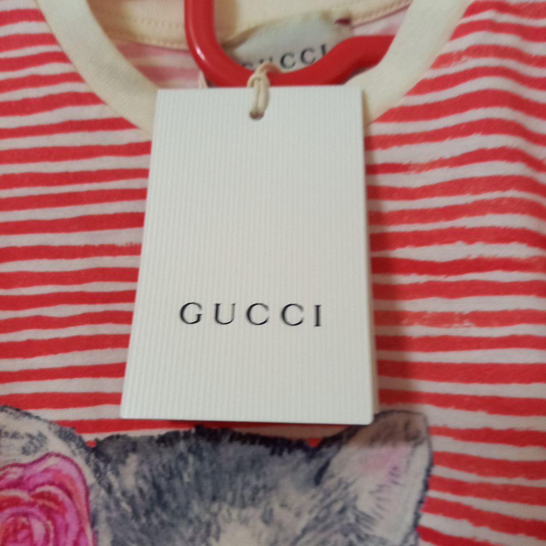 【新品タグ付】GUCCI×ヒグチユウココラボ Tシャツ　ねこ80cm