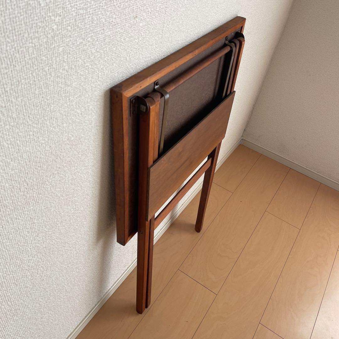 ヴィンテージ　サイドテーブル　木製　アメリカ　USA アウトドア