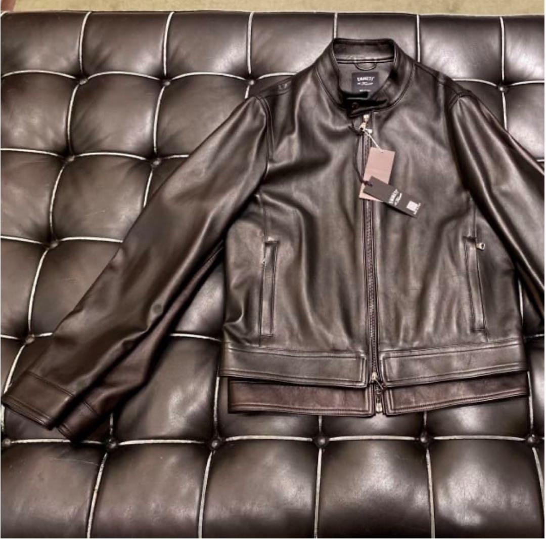 ビームス別注　EMMETI JURI BEAMS3 ユリ　ライダース48ブラック