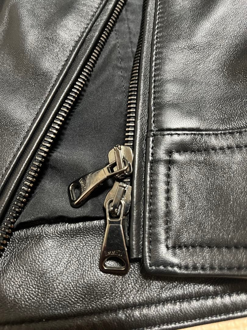 ビームス別注　EMMETI JURI BEAMS3 ユリ　ライダース48ブラック