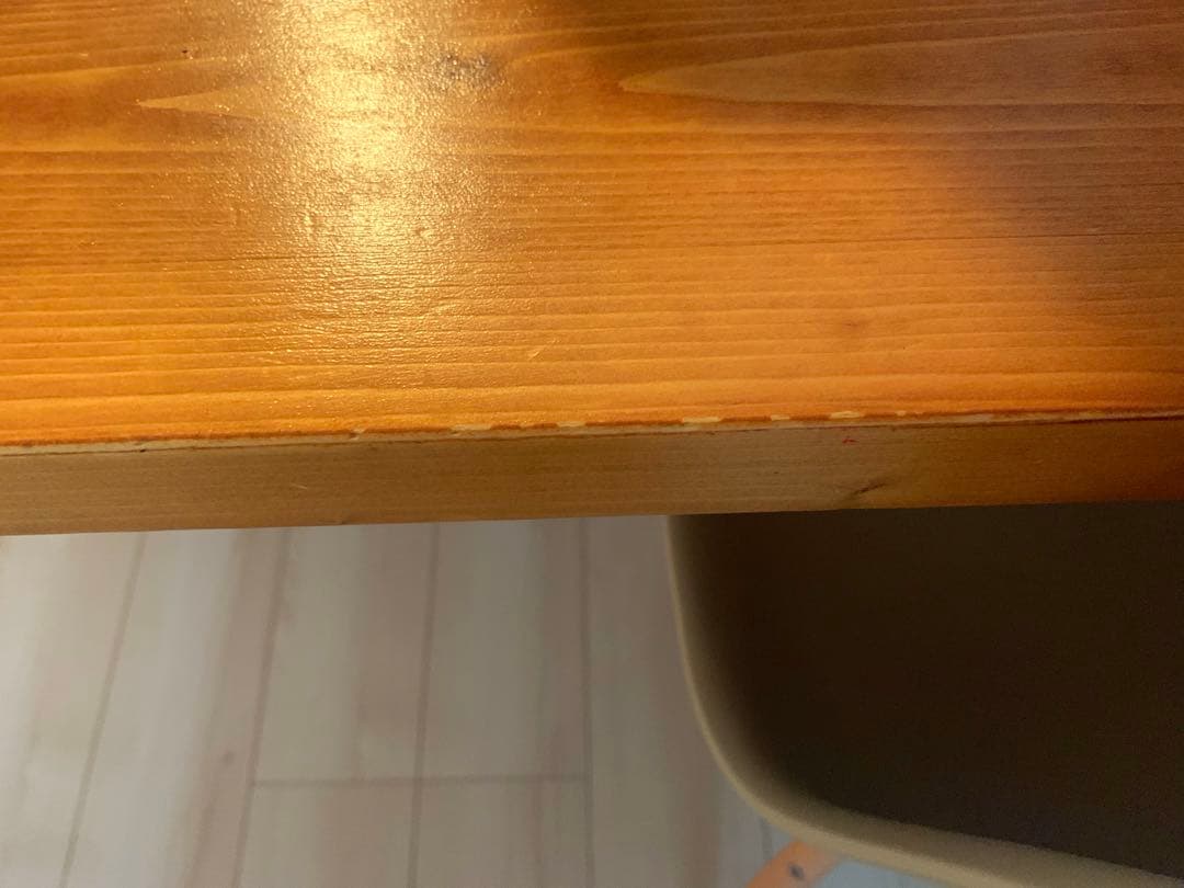 LOWYA 天然木 無垢材 ダイニングテーブル 幅70×140(cm)