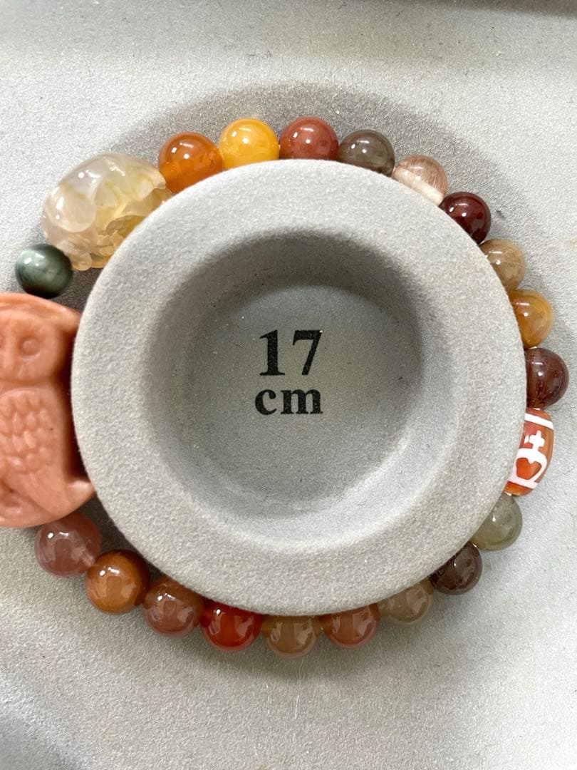 桜瑪瑙 金魚 アクアマリン ブレスレット