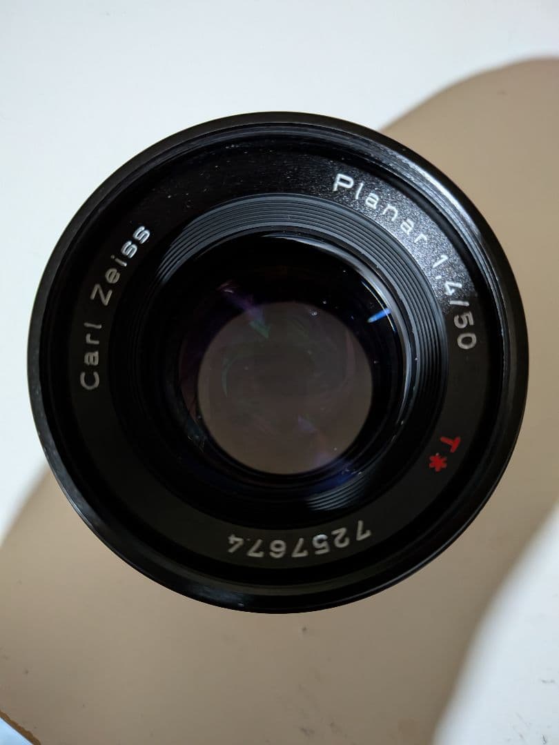 ジャンク　contax Carl Zeiss Planar 1.4/50