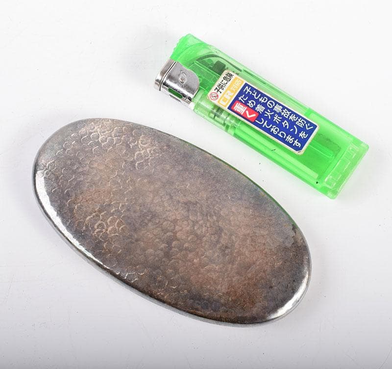 純銀　鎚目　楊枝入　小物入　約40g　C　R4124