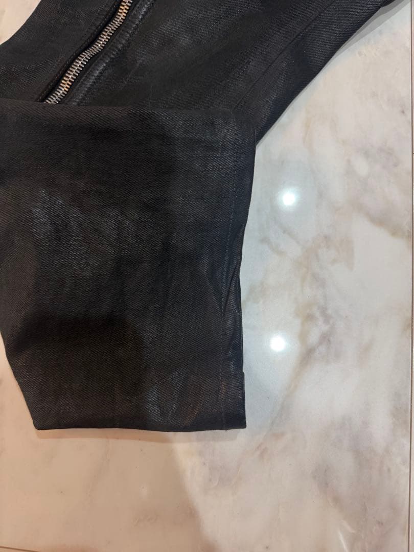 Rick Owens BOLAN BANANA ブラックワックス パンツ